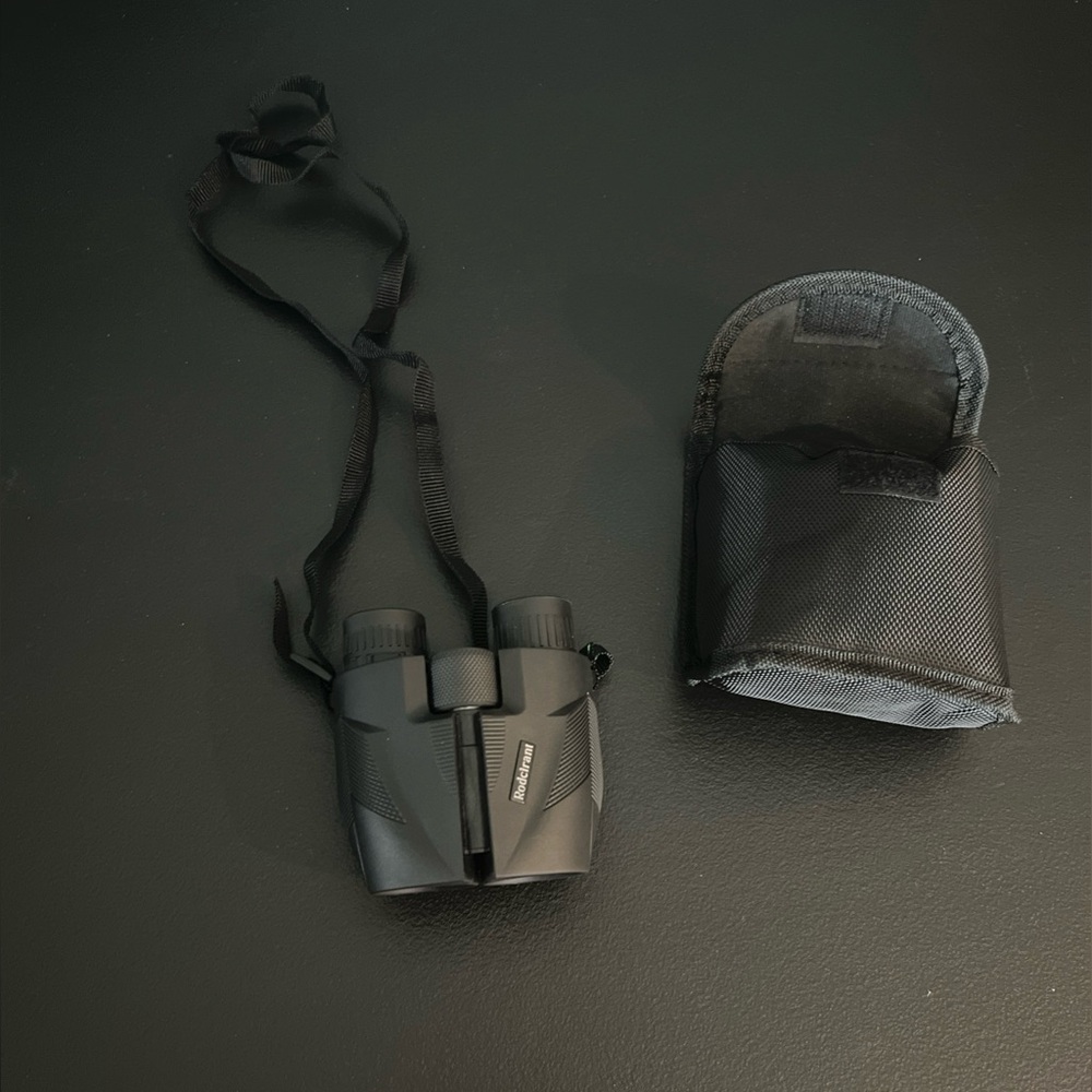 Black Binoculars with Case/ never used